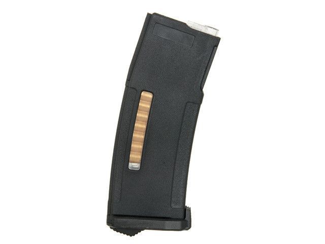 Полімерний механічний магазин Mid-Cap на 150 кульок для приводу AR-15/M4 - Black [BattleAxe] (для страйкболу) FBP1847 фото