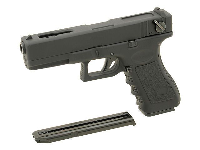 Электропистолет GLOCK 18C CM.030 (без АКБ) - BLACK [CYMA] (для страйкбола) CM030BK фото