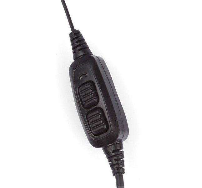 BaoFeng - Гарнітура для рації Baofeng UV-82 з двома кнопками НІГ - Kenwood Plug (для страйкболу) 15351 фото
