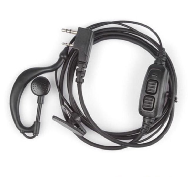 BaoFeng - Гарнітура для рації Baofeng UV-82 з двома кнопками НІГ - Kenwood Plug (для страйкболу) 15351 фото