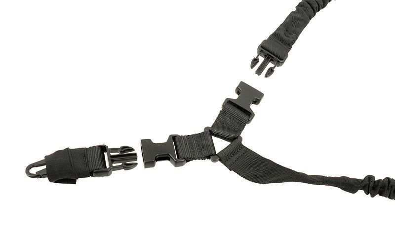 Wytrzymały pas nośny 1pkt Bungee - Black [8FIELDS] (для страйкболу) M51617016-BK фото