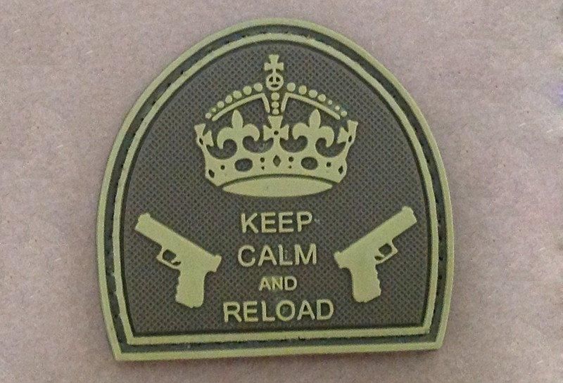 Naszywka - Keep Calm And Reload - Tan [GFC Tactical] (для страйкболу) GFT-30-004711 фото