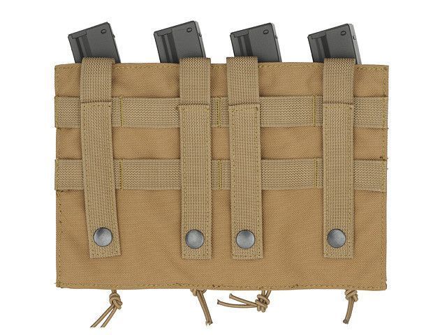 Подсумок для магазинов Quick Quad MOLLE MP5/SMG - Coyote [8FIELDS] (для страйкбола) M51613230-TAN фото