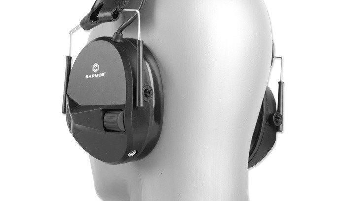 Earmor - Hearing Protection M30 Earmuff with AUX Input - Black - M30-BK (для страйкболу) 18132 фото
