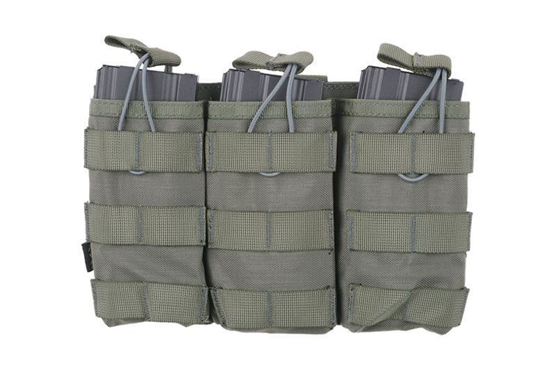 Тройной подсумок Open I для магазинов AK/M4/G36 - ranger green [Primal Gear] (для страйкбола) PRI-19-019481 фото