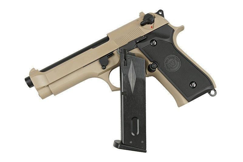 Страйкбольный пистолет M92 - tan [WE] (для страйкбола) WET-02-006737 фото