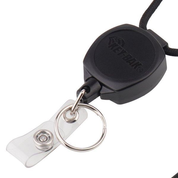 KEY-BAK - Sidekick&reg; Retractable Key Chain & Badge Breakaway Lanyard with Twist-Free Clear Vinyl I.D. Strap - 24208 фото
