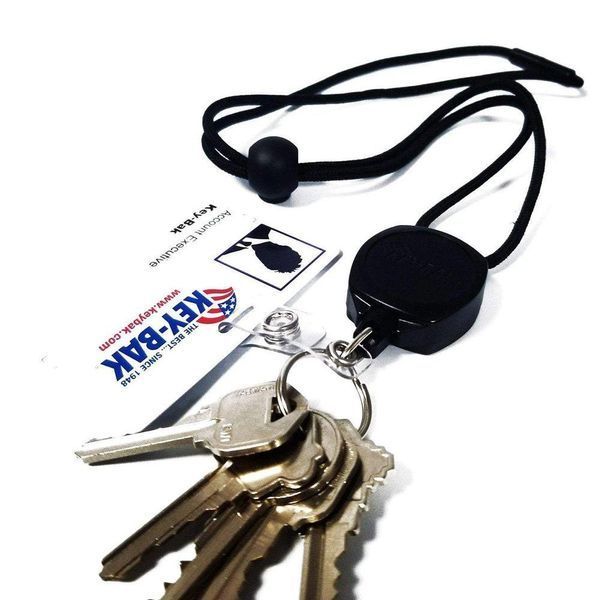 KEY-BAK - Sidekick&reg; Retractable Key Chain & Badge Breakaway Lanyard with Twist-Free Clear Vinyl I.D. Strap - 24208 фото