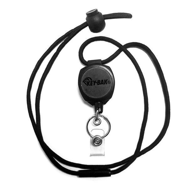 KEY-BAK - Sidekick&reg; Retractable Key Chain & Badge Breakaway Lanyard with Twist-Free Clear Vinyl I.D. Strap - 24208 фото
