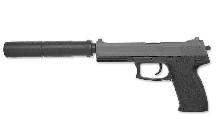 ASG - DL 60 SOCOM Pistol airsoft with Silencer - Spring - 15918 (для страйкбола) 10313 фото