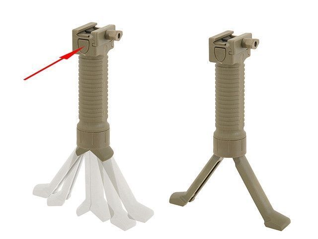 Ручка для планки RIS типа GRIP POD - black (для страйкбола) BD0121 фото