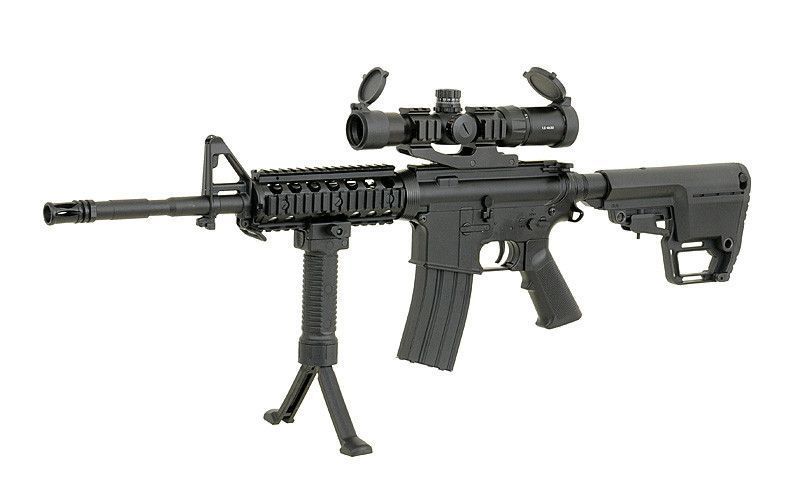 Страйкбольна модель карабіна M4 RIS ABS CM.507 &mdash; Black [Cyma] FB3427 фото
