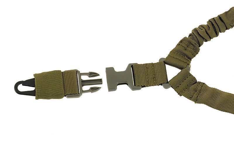 Wytrzymały pas nośny 1pkt Bungee - OLIVE [CS] (для страйкбола) FBP1748-OD фото