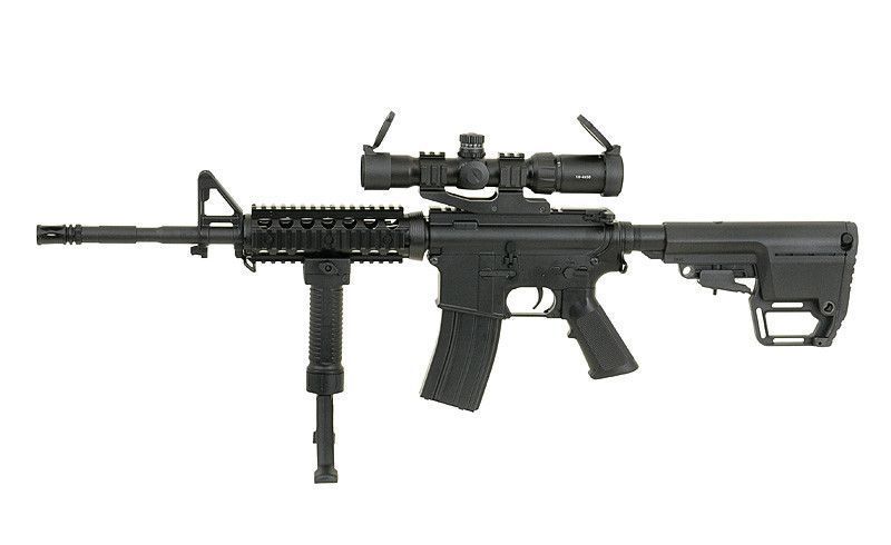Страйкбольна модель карабіна M4 RIS ABS CM.507 &mdash; Black [Cyma] FB3427 фото
