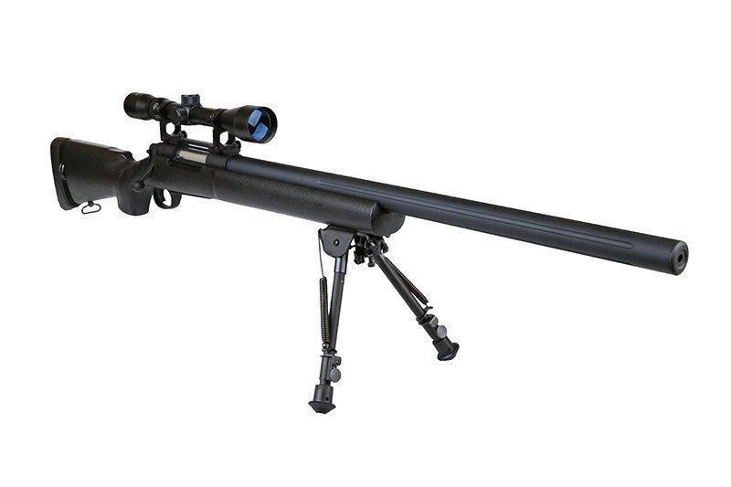 Снайперська гвинтівка SW04 ARMY (з оптикою і сошками) - BLACK [Snow Wolf] (для страйкболу) SWL-03-003800 фото