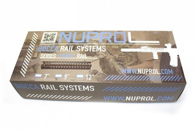 Цевьё с шинами BOCCA series three rail 12 - brown [Nuprol]&nbsp;(для страйкбола) WEE-09-011667 фото