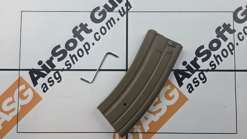 Бункерный магазин на 300 шариков для M4/M16 (подкрутка ключом) - tan [Specna Arms] SPE-05-046359 фото