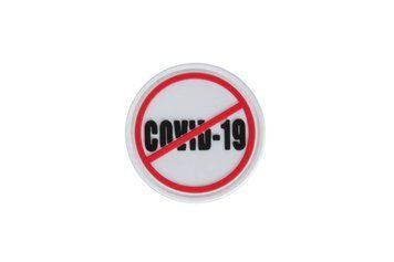 Naszywka 3D - Stop COVID-19 - biała [GFC Tactical] (для страйкбола) GFT-30-032872 фото