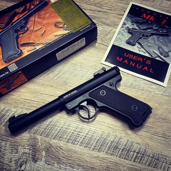 Страйкбольный пистолет Ruger MK1 Black Gas GNB [ASG] (для страйкбола) 14728 фото