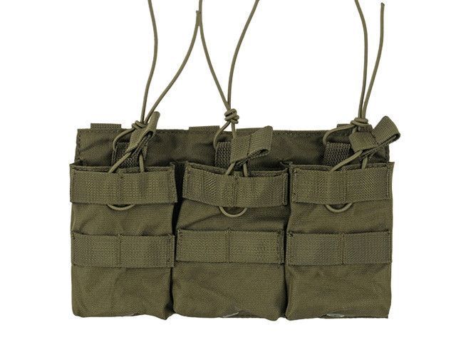 Відкритий потрійний подсумок для магазинів 7.62 - Olive [8FIELDS] (для страйкболу) M51613110-OD фото