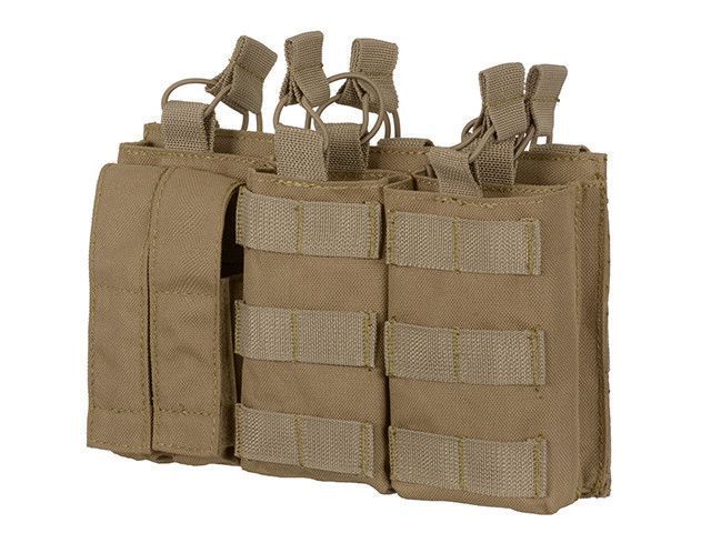 Тройной подсумок пистолетно-винтовочный AK/9mm (5 plus 2) - Coyote [8FIELDS] (для страйкбола) M51613137-TAN фото