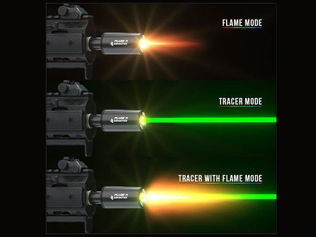 Трассерний глушник FLARE M TRACER UNIT WITH FLAME EFFECT [ESHOOTER] (для страйкболу) V600 фото