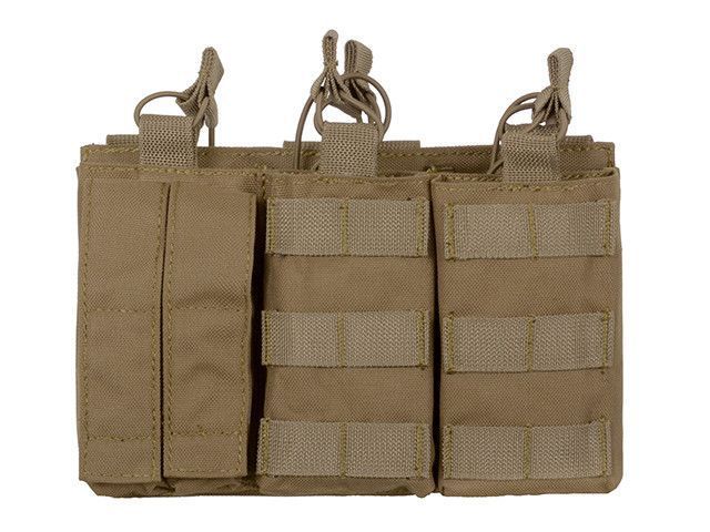 Тройной подсумок пистолетно-винтовочный AK/9mm (5 plus 2) - Coyote [8FIELDS] (для страйкбола) M51613137-TAN фото