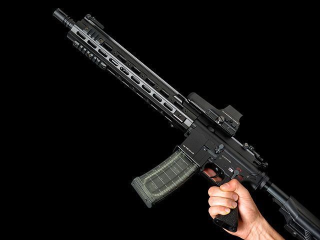 Полімерний магазин 200 куль 416/AR15 - Translucent [BattleAxe] (для страйкболу) FBP2361 фото