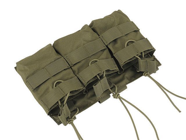 Відкритий потрійний подсумок для магазинів 7.62 - Olive [8FIELDS] (для страйкболу) M51613110-OD фото