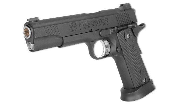 King Arms - Predator Tactical Iron Shrike Pistol airsoft - GBB - KA-PG-11-BK (для страйкболу) 17963 фото