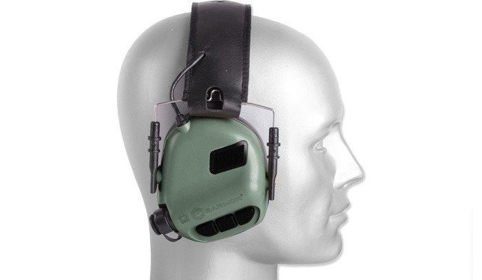 Earmor - Hearing Protection Earmuff with AUX Input M31 Mod 3 - Foliage Green (для страйкбола) 16768 фото