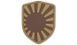 101 Inc. - 3D Patch - Japanese War Shield - Brown (для страйкболу) 17036 фото 1