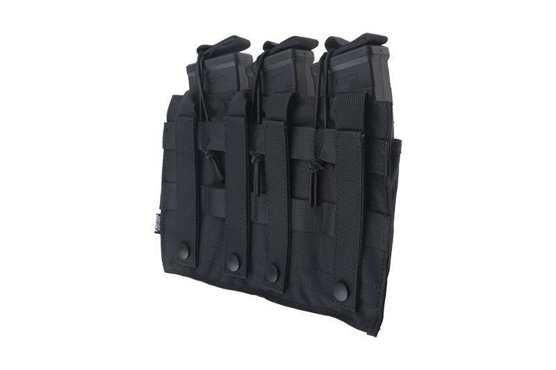 Потрійний подсумок OPEN для магазинів AK - black [Primal Gear] (для страйкболу) PRI-19-019434 фото
