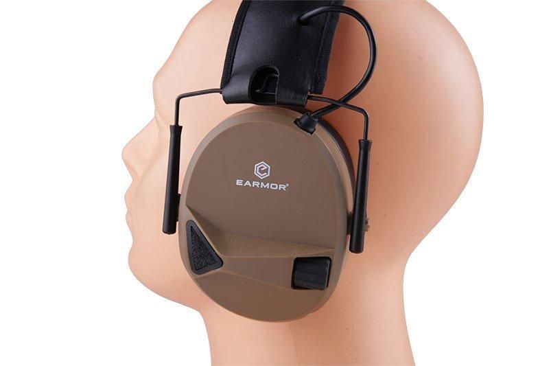 Aktywne ochronniki słuchu M30 - Tan [Earmor] (для страйкболу) EAR-31-026453 фото