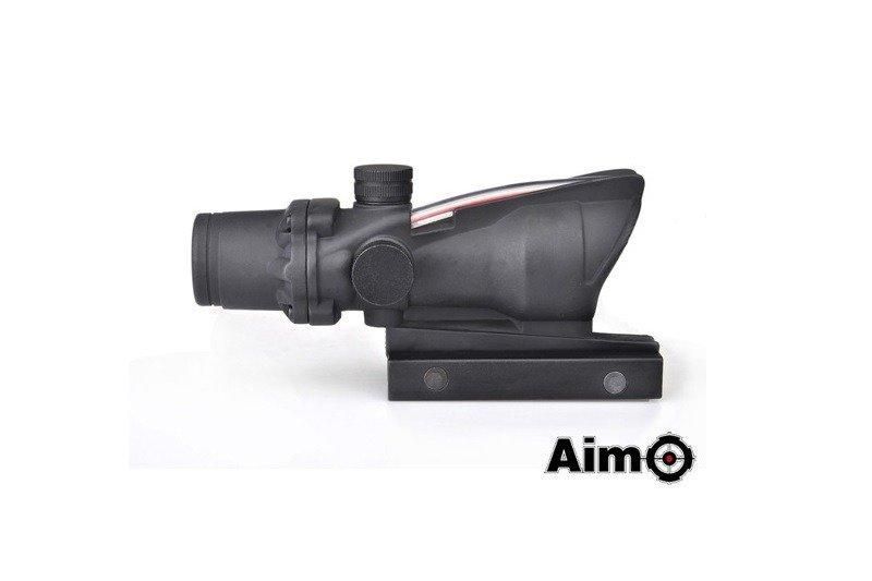 Коліматорний приціл типу ACOG (з оптичним волокном) &ndash; Black [AIM-O] (для страйкболу) AMO-10-013654 фото