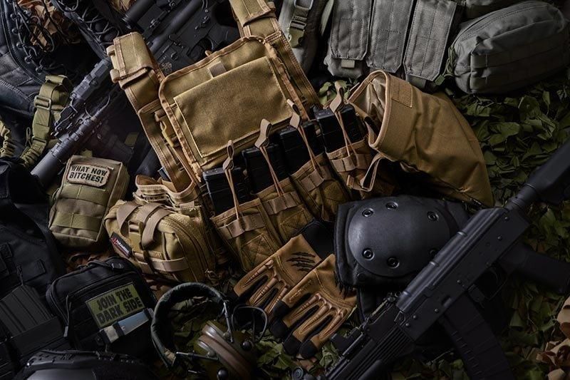 Потрійний подсумок OPEN для магазинів AK - black [Primal Gear] (для страйкболу) PRI-19-019434 фото