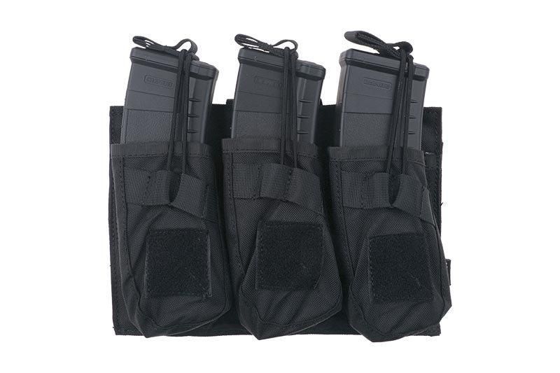Потрійний подсумок OPEN для магазинів AK - black [Primal Gear] (для страйкболу) PRI-19-019434 фото