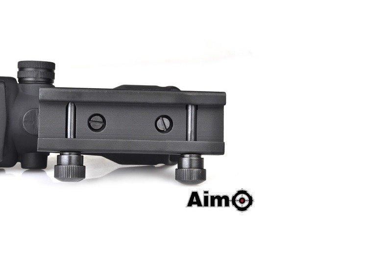 Коліматорний приціл типу ACOG (з оптичним волокном) &ndash; Black [AIM-O] (для страйкболу) AMO-10-013654 фото