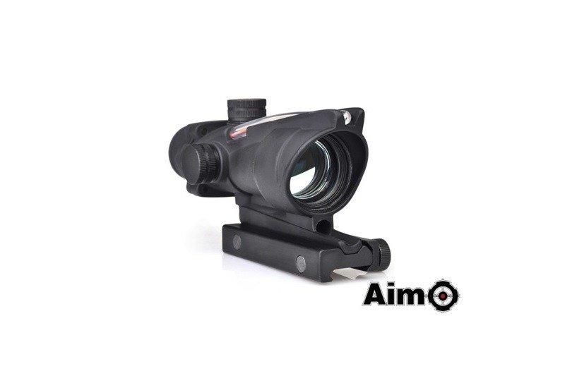 Коліматорний приціл типу ACOG (з оптичним волокном) &ndash; Black [AIM-O] (для страйкболу) AMO-10-013654 фото