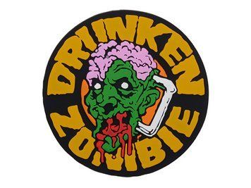 Нашивка Drunken Zombie PVC - Yellow [Emerson] (для страйкбола) EM9356Y фото
