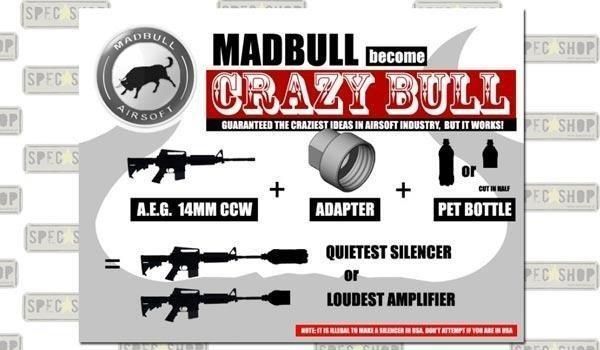 MadBull - Адаптер 14mm CCW - Noise Maker (для страйкбола) 5527 фото