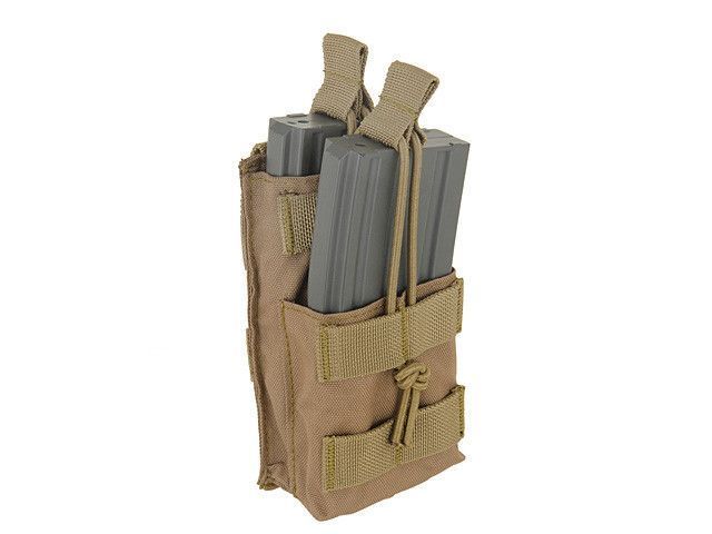 Одинарный подсумок на 2 магазина M4/M16/AR-15 - Coyote [8FIELDS] M51613092-TAN фото