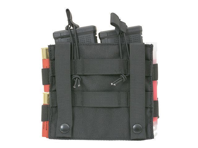 Подвійний подсумок винтовочный з кишенею - Black [8FIELDS] (для страйкболу) M51613154-BK фото