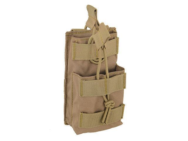 Одинарный подсумок на 2 магазина M4/M16/AR-15 - Coyote [8FIELDS] M51613092-TAN фото