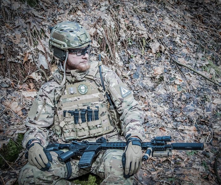 Тройной подсумок на 6 магазинов M4/M16/AR-15 - OLIVE [8FIELDS] M51613094-OD фото