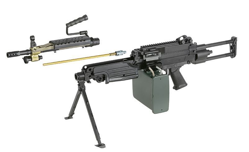 Пулемёт FN M249 PARATROOPER LMG - Black [A&K] (для страйкбола) 249-PARA фото