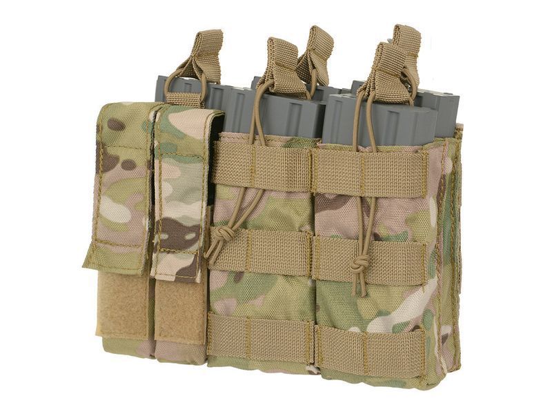 Тройной подсумок пистолетно-винтовочный 5,56/9mm (5 plus 2) - Multicam [8FIELDS] M51613140-CP фото