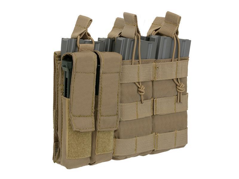 Potr&oacute;jna ładownica karabinowo-pistoletowa 5,56/9mm (5 plus 2) - Coyote [8FIELDS] (для страйкболу) M51613140-TAN фото