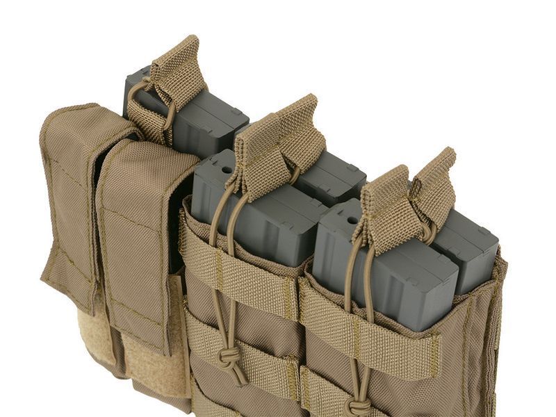 Potr&oacute;jna ładownica karabinowo-pistoletowa 5,56/9mm (5 plus 2) - Coyote [8FIELDS] (для страйкболу) M51613140-TAN фото