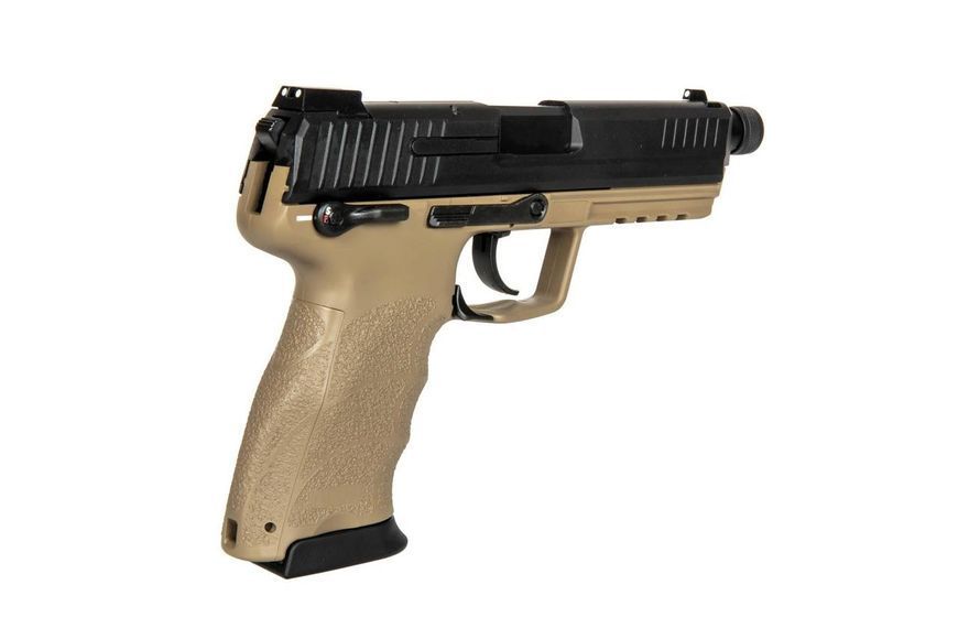 Страйкбольный аналог pistoletu TM45 Tactical z tłumikiem - Tan [Tokyo Marui] (для страйкболу) TMR-02-027574 фото